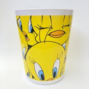Tweety Bird Faces plastic wastebasket